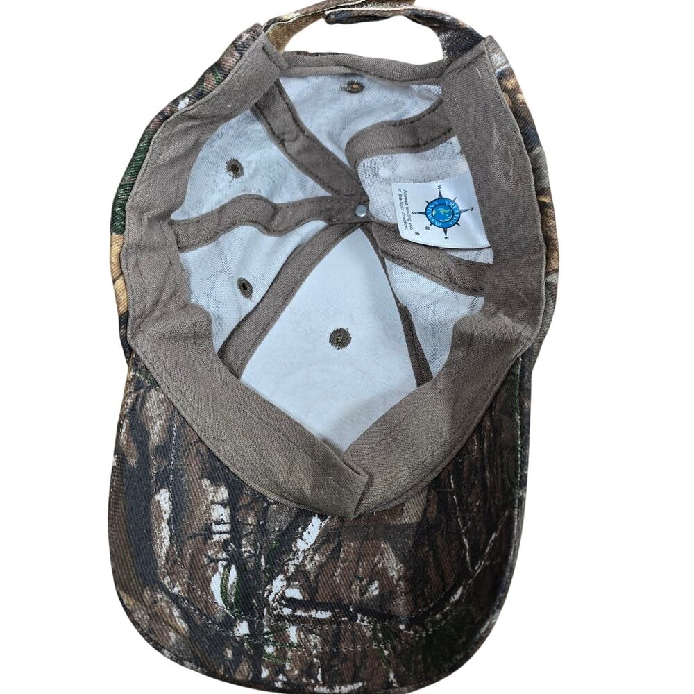 Buc-ees Beaver Youth Realtree Camo Adjustable Baseball Cap Hat Unisex Hook Loop - Picture 5 of 8